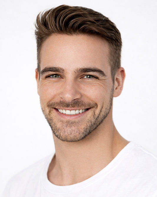 KR003 Full Lace Hair System – Invisible, Breathable & Fully Customizable