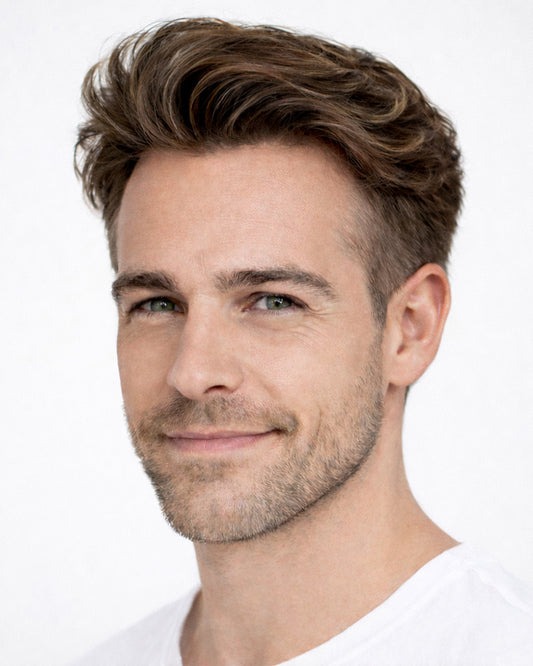 KR004 Durable Hair System – PU Perimeter with Breathable Center Multiple Sizes for a Perfect Fit