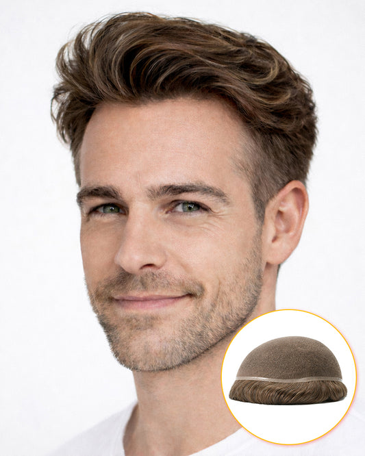 Breathable Durable Hair Full Lace Hair System Bleached Knots Multiple Sizes for a Perfect Fit