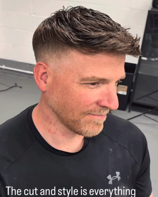 Men Hair System | French Lace Front & Thin Skin Base | Pre-Cut Human Hair Replacement