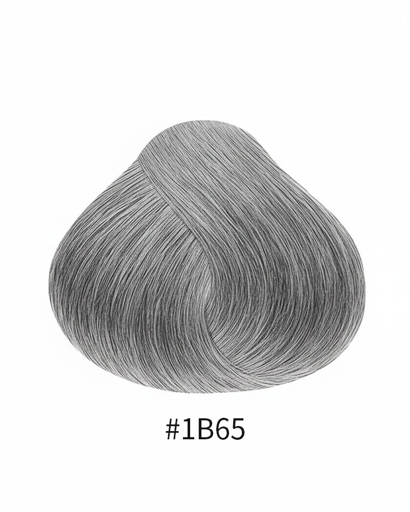 Men's Gray Short Hair System Pre-Cut Ready to Wear Human Hairpiece